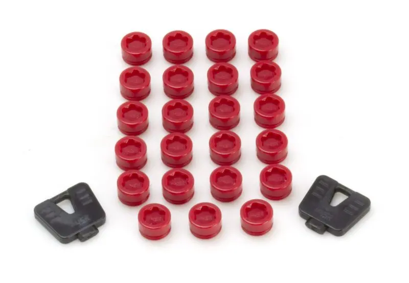 Wheel Mate Sr45r Caps Set Of 20 - Red 1