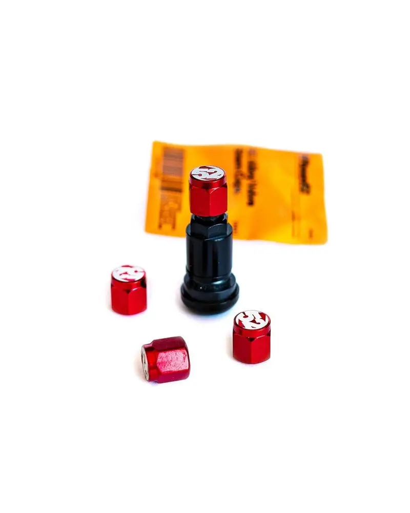 Fifteen52 Valve Stem Cap Set - Red - 4 Pieces 1