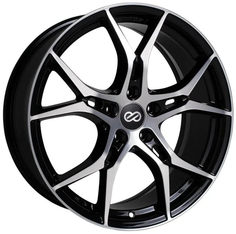 Enkei Vulcan 17X7.5 45Mm Offset 5X114.3 Bolt 72.6Mm Bore Black Machined Wheel 1