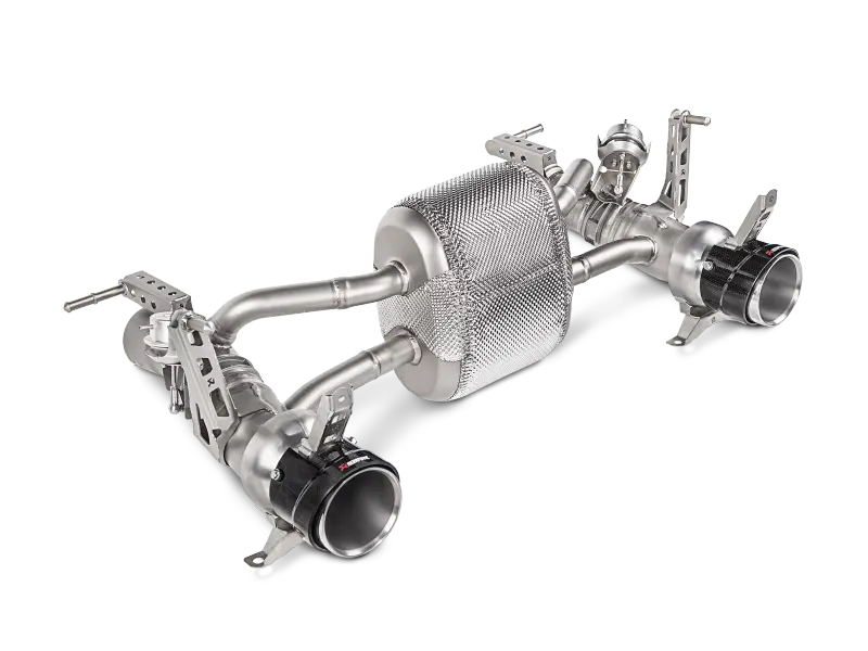 Akrapovic 16-17 Ferrari 488 Gtb/488 Spyder Slip-On Line (Titanium) W/ Carbon Tips 2