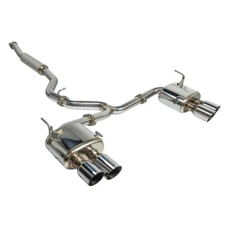 Remark 2015+ Subaru Wrx/Sti 4In Quad Cat-Back Exhaust Stainless Single Non-Resonated 1