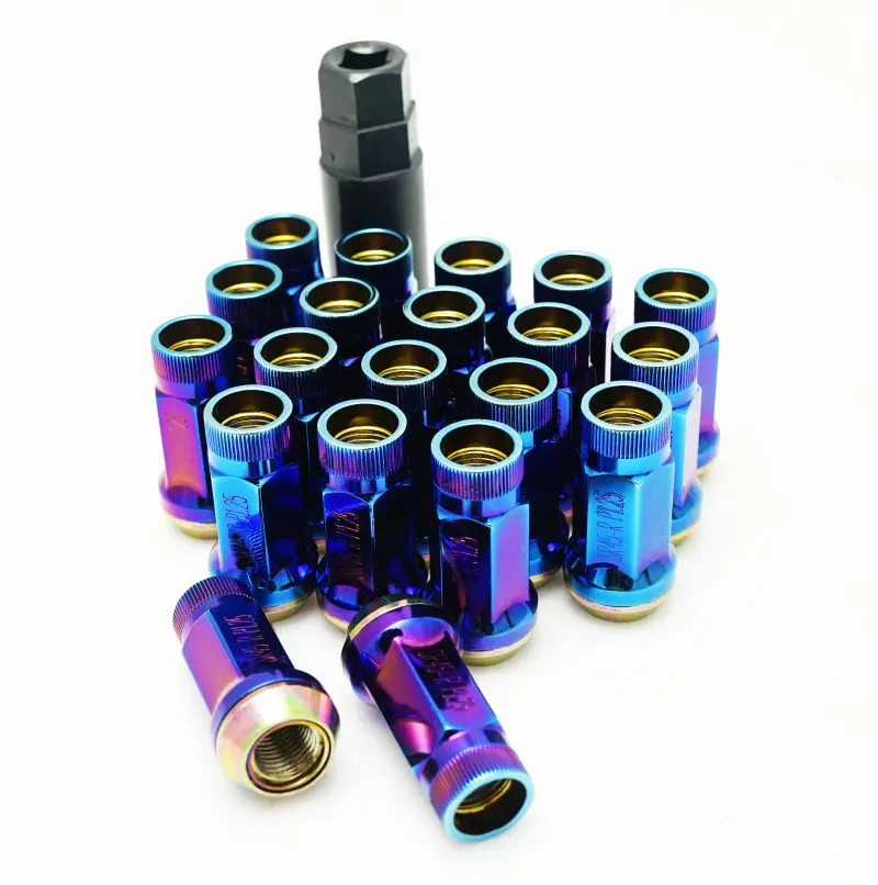 Wheel Mate Muteki Sr45r Lug Nut Kit 12X1.25 - Burned Blue 1