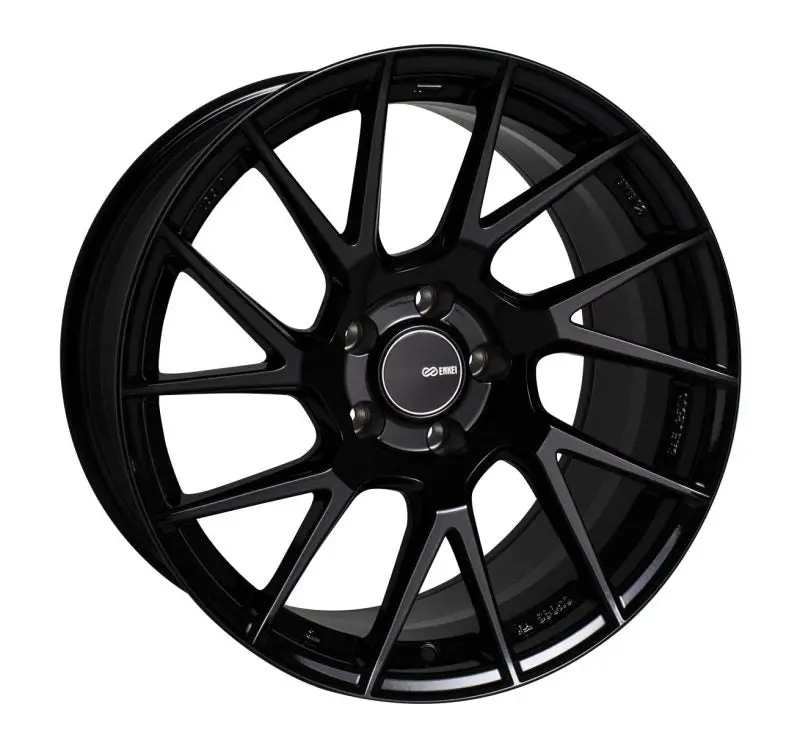 Enkei Tm7 17X8 5X114.3 35Mm Offset 72.60 Bore Black Wheel 1