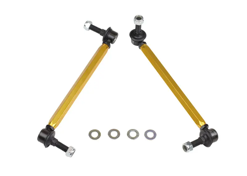Whiteline 05+ Mustang Coupe 8Cyl (Inc Shelby Gt/ Gt500) Front Swaybar Link Kit H/Duty Adj Steel Ball 1