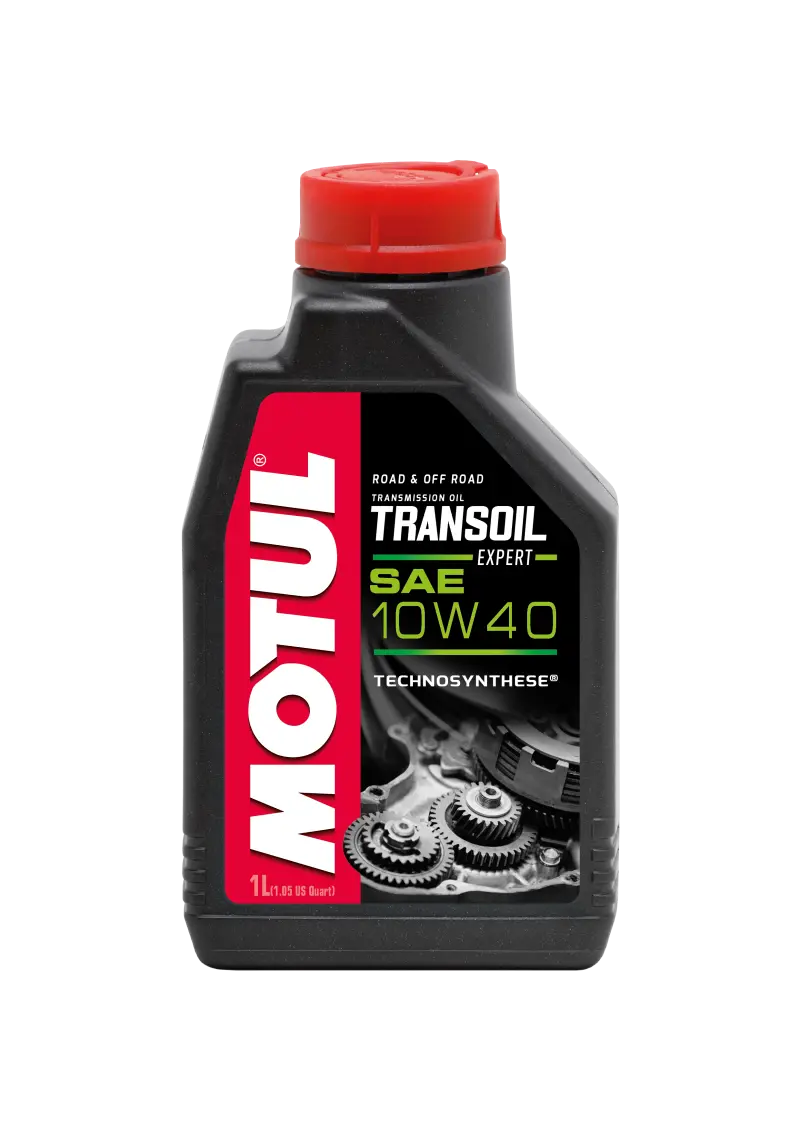 Motul 1L Powersport Transoil Expert Sae 10W40 Technosynthese Fluid For Gearboxes 1