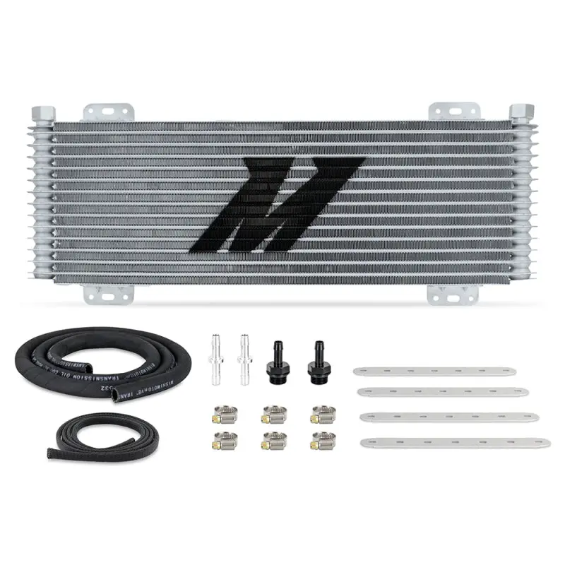 Mishimoto 13-Row Stacked Plate Transmission Cooler - Silver 1