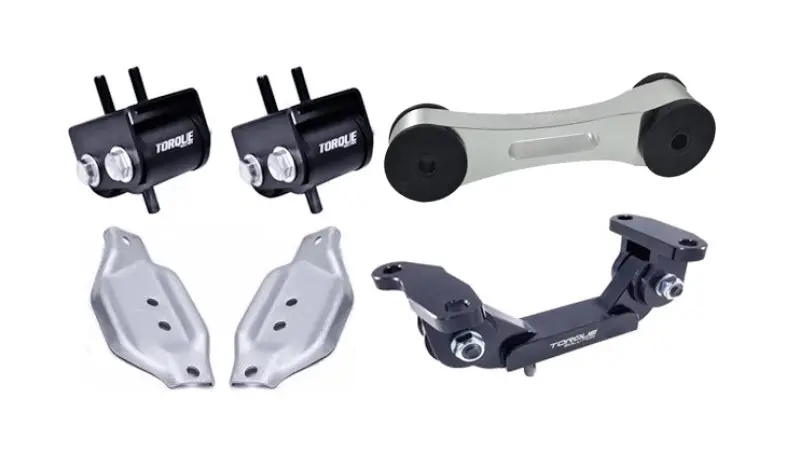 Torque Solution Engine/Trans/Silver Pitch Mount Kit W/Mount Plates 02-14 Subaru Wrx/2004+ Subaru Sti 1