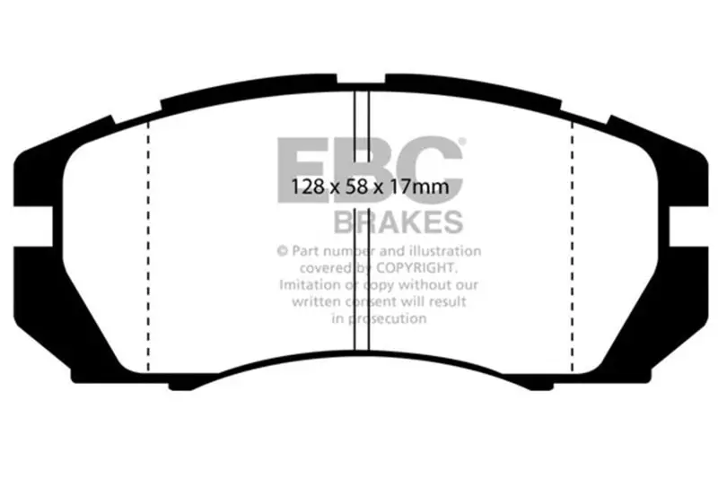 Ebc 95-96 Subaru Impreza 2.2 Bluestuff Front Brake Pads 1