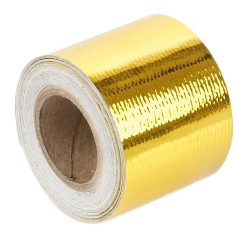 Torque Solution Gold Reflective Heat Tape 2In X 15Ft 1