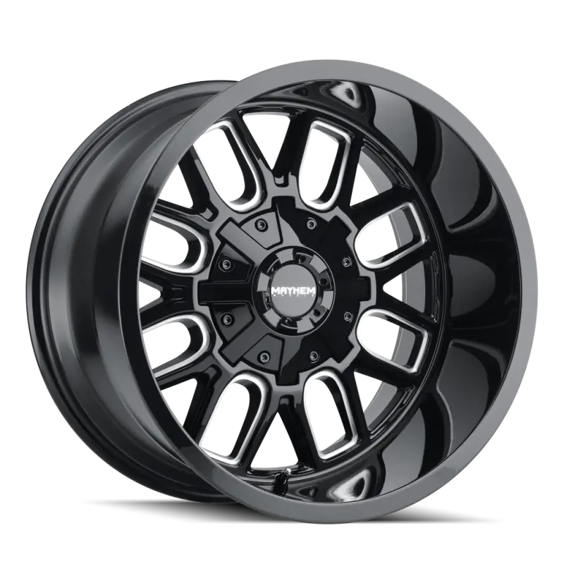 Mayhem Cogent 18X9 Black Alloy Wheel – 6X135 Bolt Pattern, 0Mm Offset, 106Mm Hub Bore, Milled Spoke Design 1