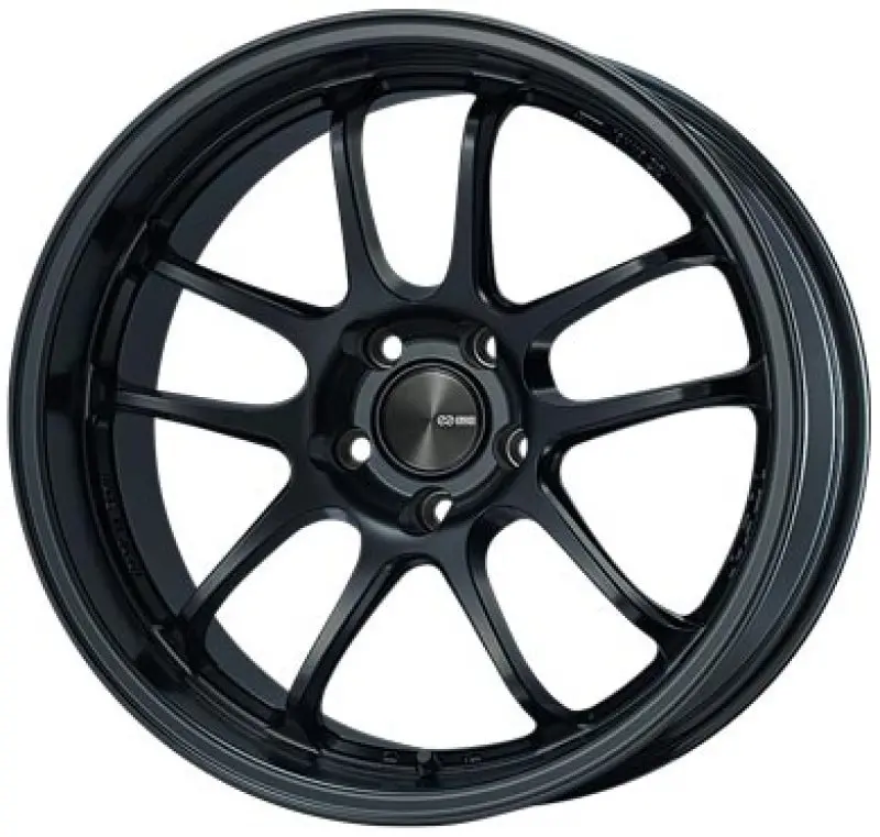 Enkei Pf01evo 17X9.5 22Mm Offset 5X114.3 75Mm Bore Matte Black Wheel 1