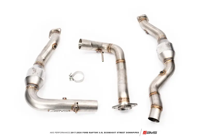 Ams Performance 17-20 Ford Raptor 3.5L Ecoboost Street Downpipes 1