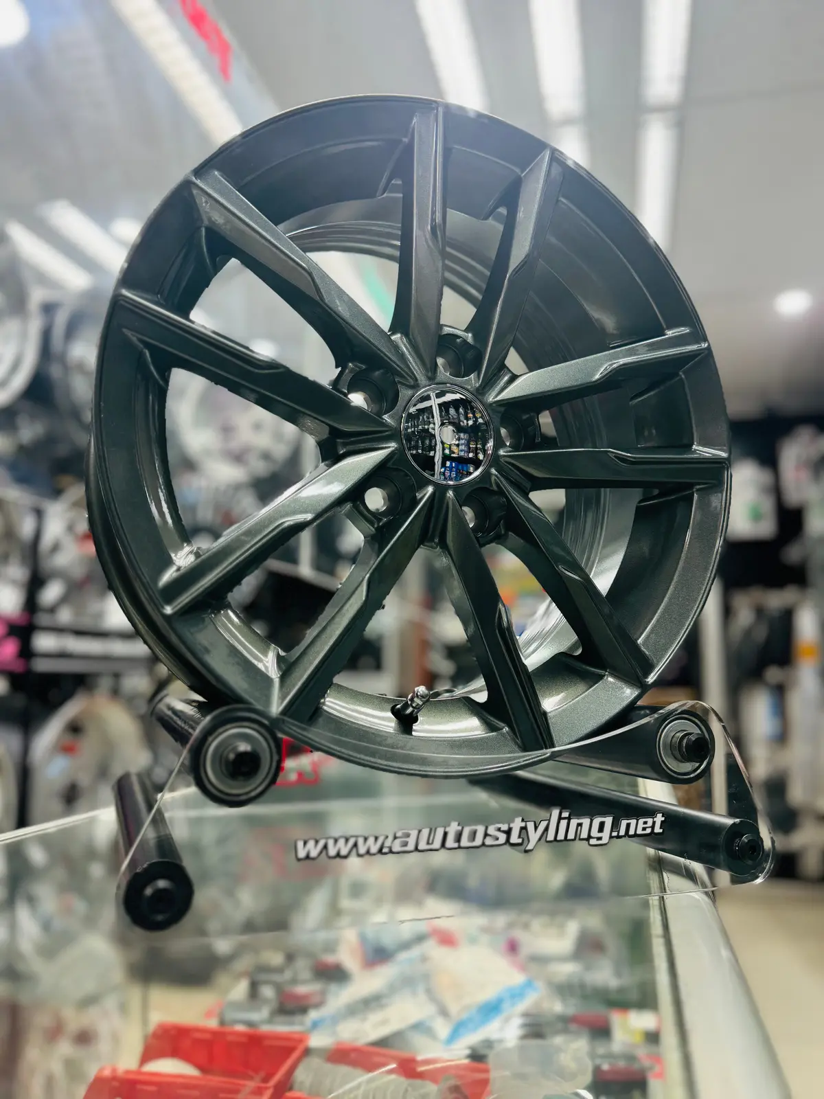 14” Polo M7055  Highline Gunmetal  5X100 Rims 1