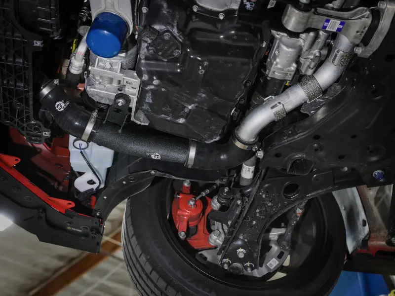 Afe 19-22 Hyundai Veloster N L4 2.0L (T) Bladerunner 2-1/2In Aluminum Hot Charge Pipe - Black 2
