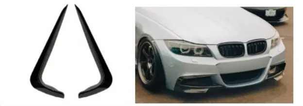 Bm E90 Facelift Mp Gloss Black  Bumper Canards 1