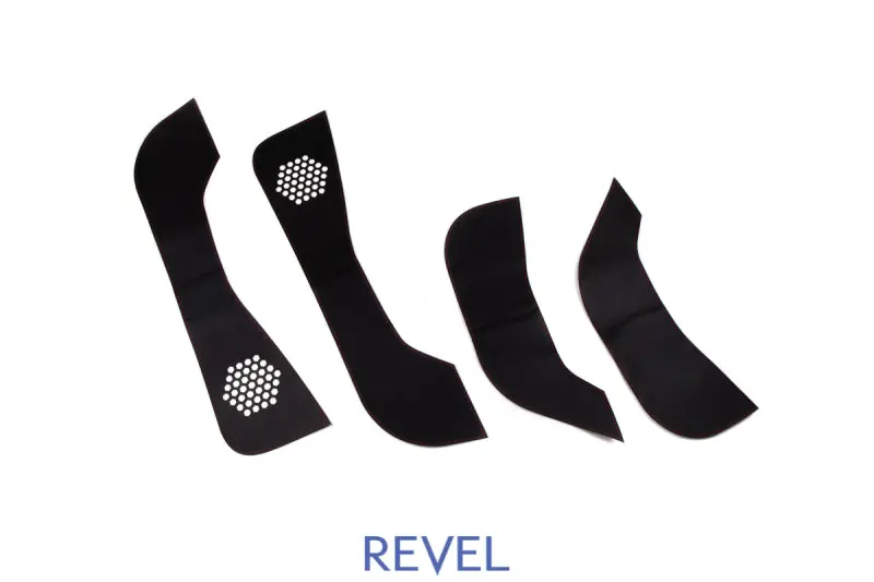 Revel Gt Design Kick Panel Cover (Red Stitch) 16-19 Tesla Model 3 - 4 Pieces 1