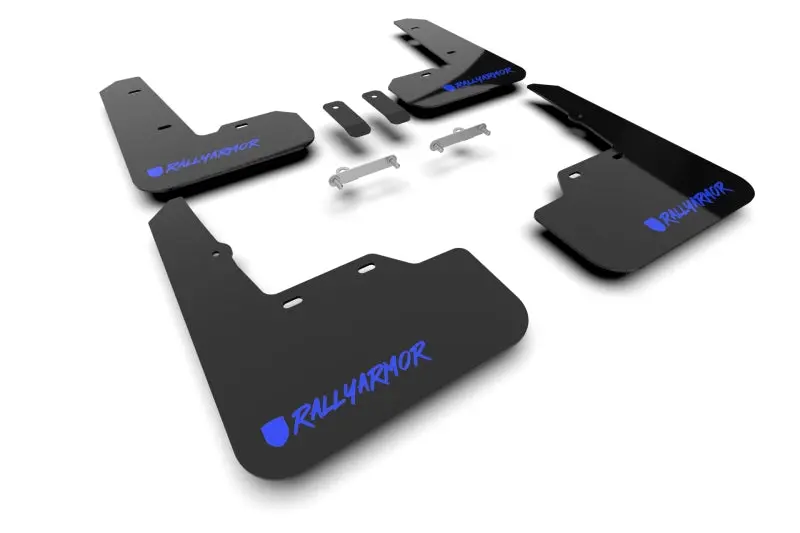 Rally Armor 2022+ Subaru Wrx Black Ur Mud Flap Altered Font Blue Logo 1