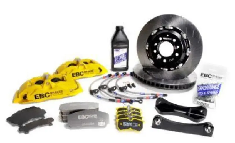 Ebc Racing 01-13 Mini Cooper S R53/R56 1.6L Yellow Apollo-4 Calipers 330Mm Rotor Front Big Brake Kit 1