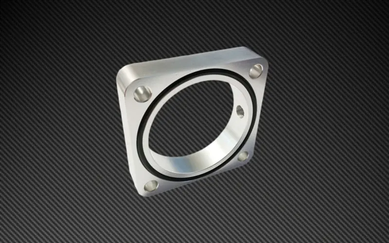 Torque Solution Throttle Body Spacer 2013+ Subaru Brz/Scion Fr-S - Silver 1