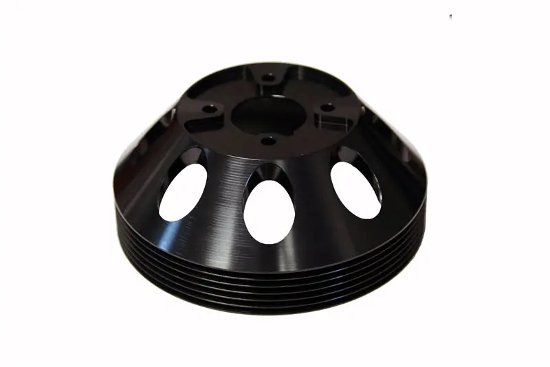 Torque Solution Lightweight Water Pump Pulley (Black): Hyundai Genesis Coupe 3.8 2010+ 1