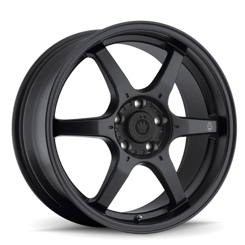 Konig Backbone 15X6.5 4X100 Et38 Matte Black Milling Logo On Spoke 1