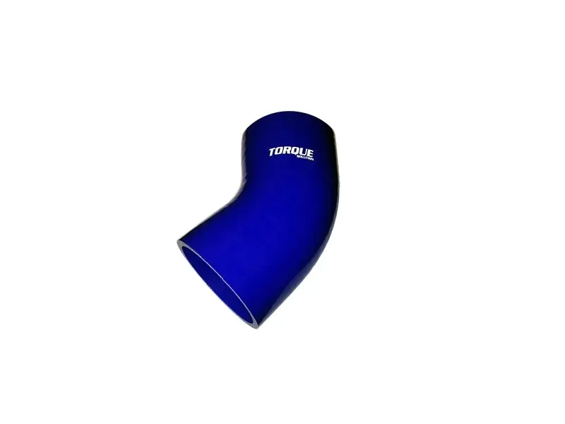 Torque Solution 45 Degree Silicone Elbow: 2.5 Inch Blue Universal 1