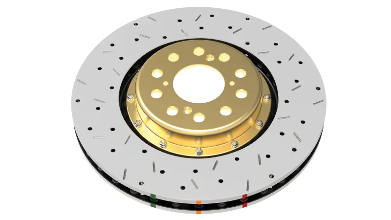 Dba 09-24 Nissan Gtr Rear 5000 Series Drilled & Slotted Ring 2