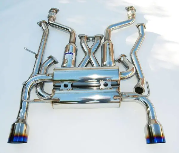 Invidia 02-08 Nissan 350Z Gemini Single Layer Titanium Tip Cat-Back Exhaust 2
