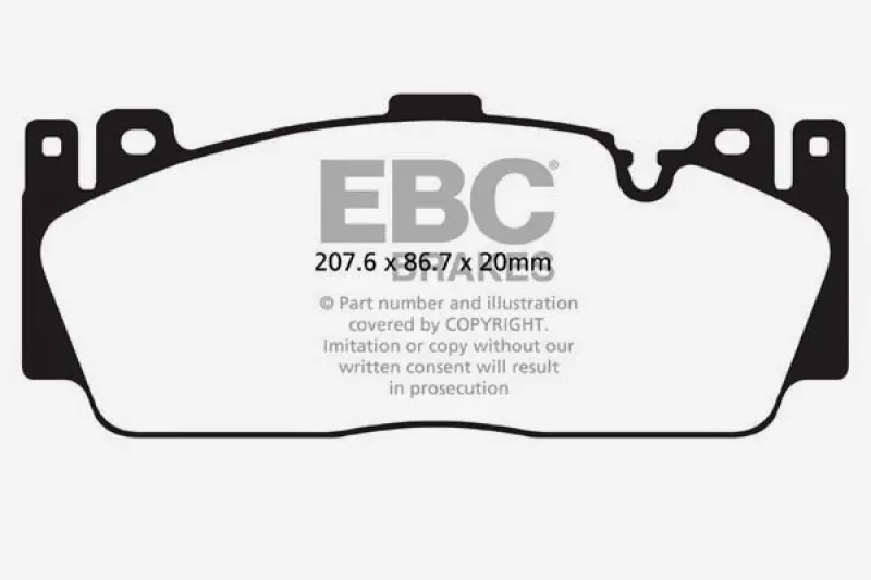 Ebc 12-16 Bmw M5 (F10) Bluestuff Front Brake Pads 2