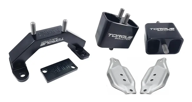 Torque Solution Solid Billet Engine/Transmission Mounts W/Mount Plates - 02-14 Subaru Wrx 1