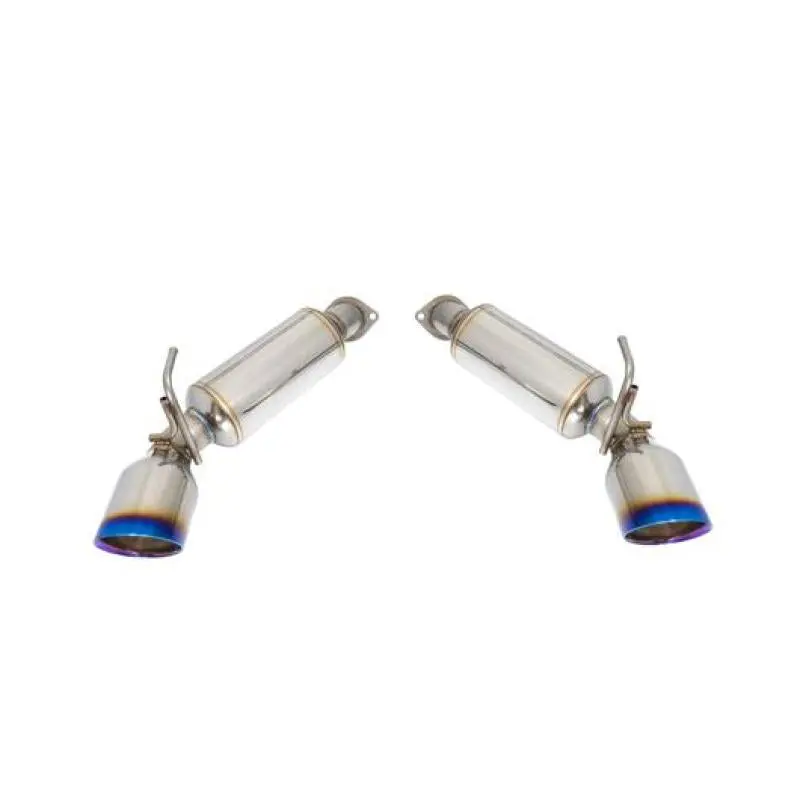 Remark 09-19 Nissan 370Z Axle Back Exhaust W/Burnt Stainless Double Wall Tip 1