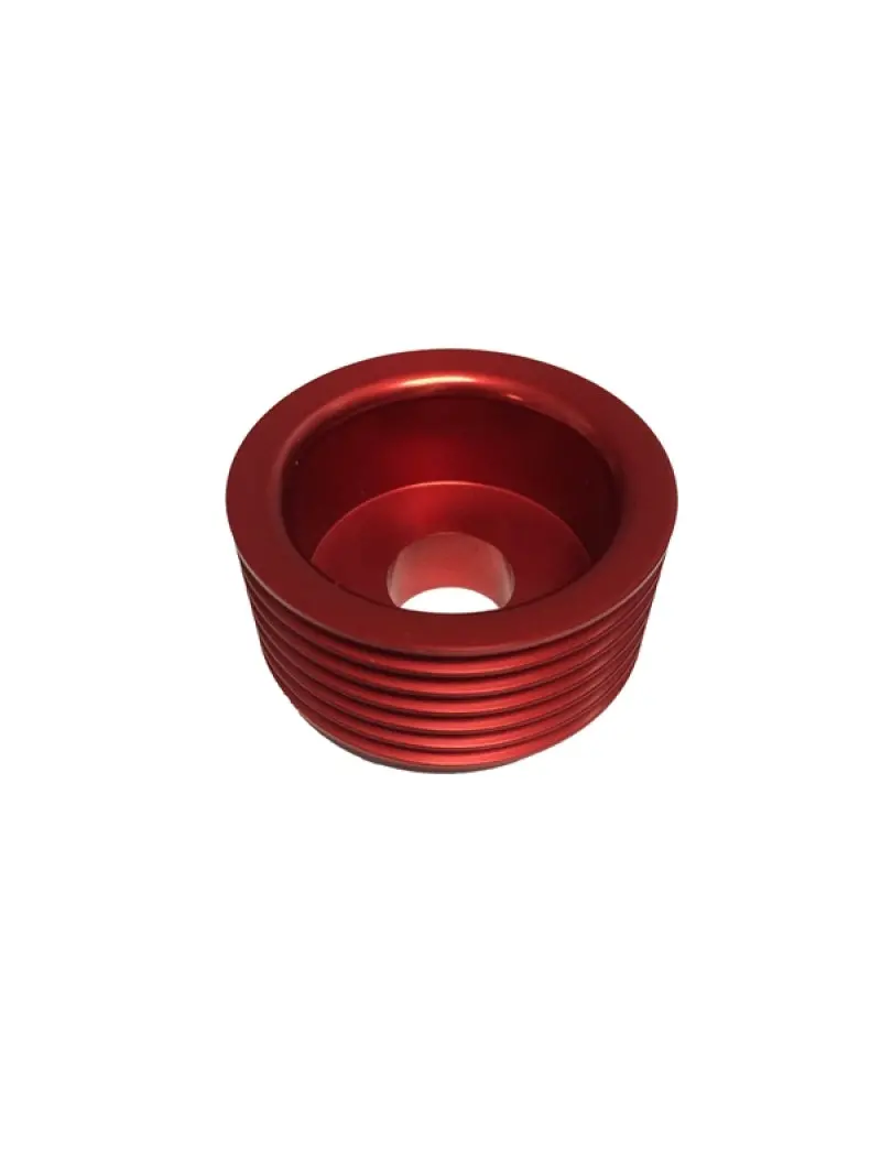 Torque Solution Lightweight Alternator Pulley (Red): Hyundai Genesis Coupe 3.8 2010+ 1