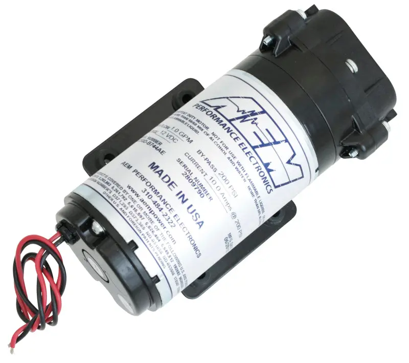 Aem Water / Methanol Injection 6-Amp Recirculation-Style Pump 200Psi For One-Gallon Kit **Replacemen 1