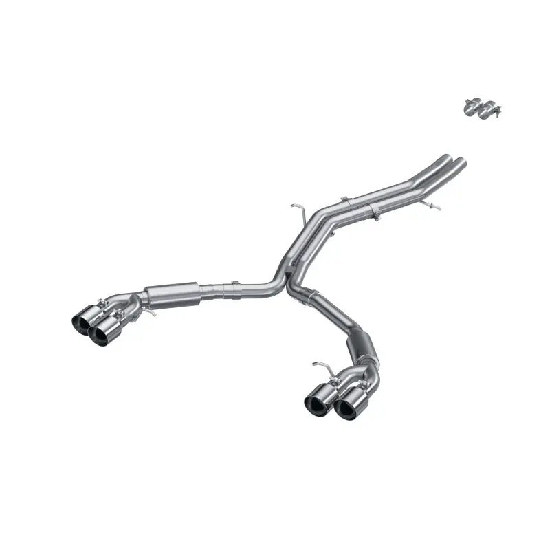 Mbrp 18-21 Audi S5 Coupe/S4 Sedan T304 Ss 2.5In Cat-Back Quad Rear Exit Exhaust - Ss Tips 1