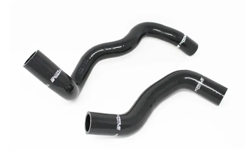 Torque Solution 2016+ Ford Focus Rs Silicone Radiator Hose Kit - Black 1