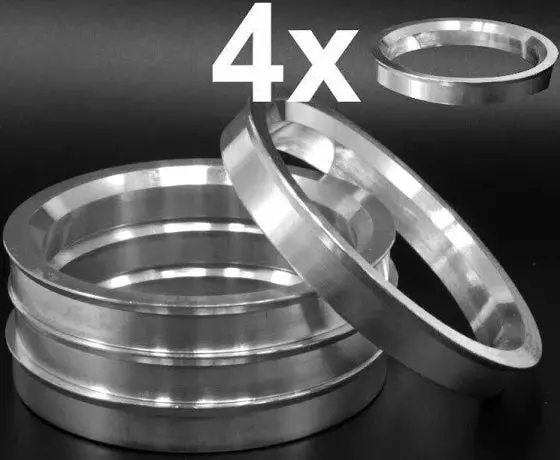 Spigot Rings Set Of 4 (74.1 -72.6) ( Aluminium For Bmw   ) 1