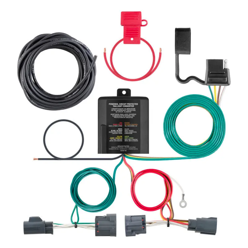 Curt Custom 4-Way Flat Trailer Wiring Harness For 2007–2012 Jeep Liberty 1