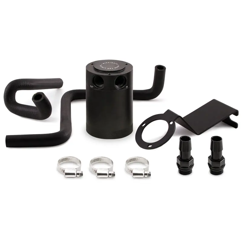 Mishimoto 2013+ Subaru Brz / 2017+ Toyota 86 / 13-16 Scion Fr-S Baffled Oil Catch Can Kit - Black 1