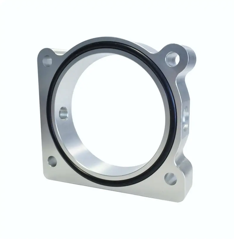 Torque Solution Throttle Body Spacer (Silver) Ford F-150 3.5L Ecoboost / 3.7L V6 1