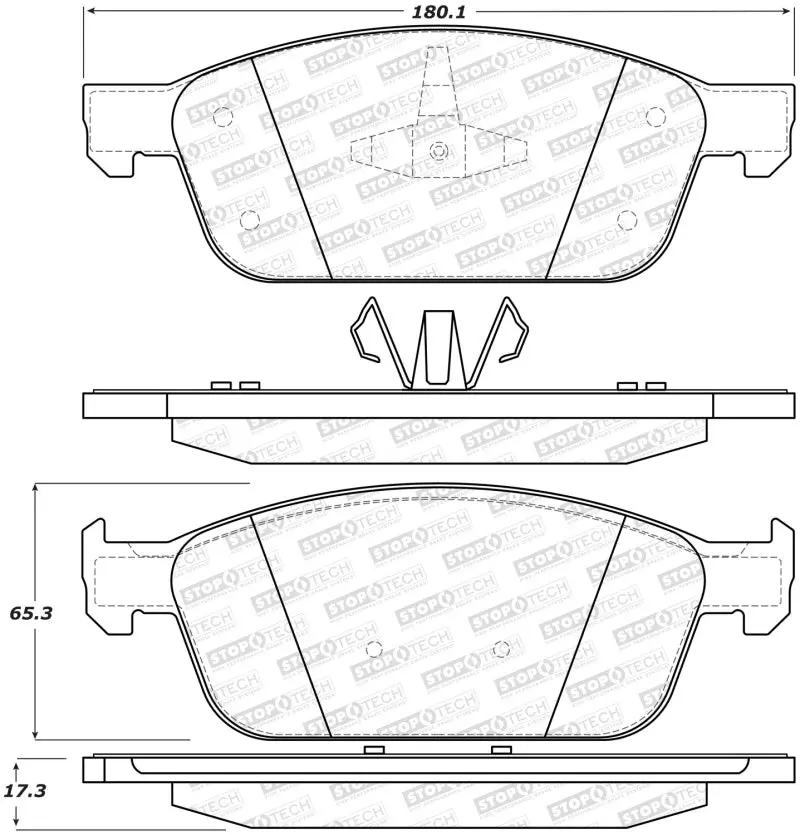 Stoptech Street Brake Pads - Front/Rear 1