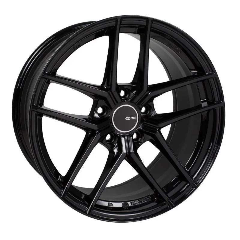Enkei Ty5 19X8.5 5X120 38Mm Offset 72.6Mm Bore Black Wheel 1