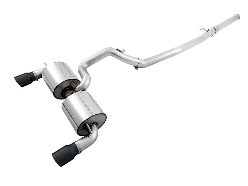 Awe Tuning Ford Focus Rs Touring Edition Cat-Back Exhaust - Non-Resonated - Diamond Black Tips 1