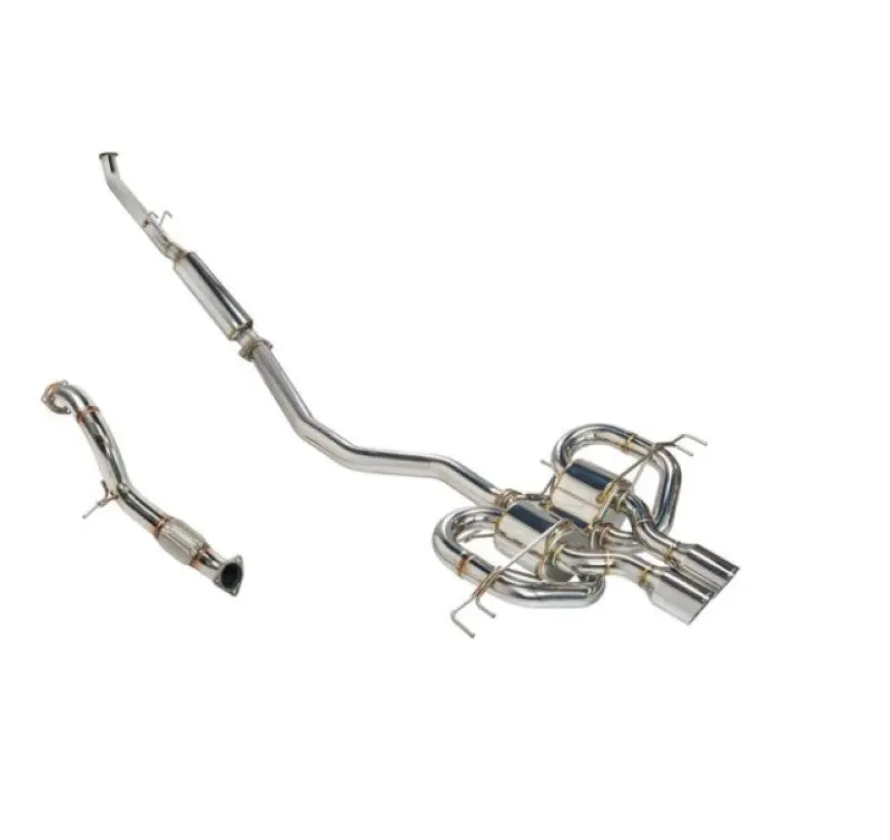 Remark 17-21 Honda Civic Type R Fk8 Sports Touring Catback Exhaust/Front Pipe - Stainless Steel 1