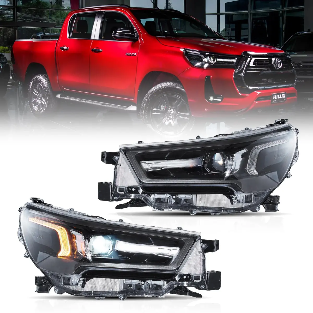 Vland Led Headlights For 2020-2024 Toyota Hilux /Revo Front Lights (Pair) 1