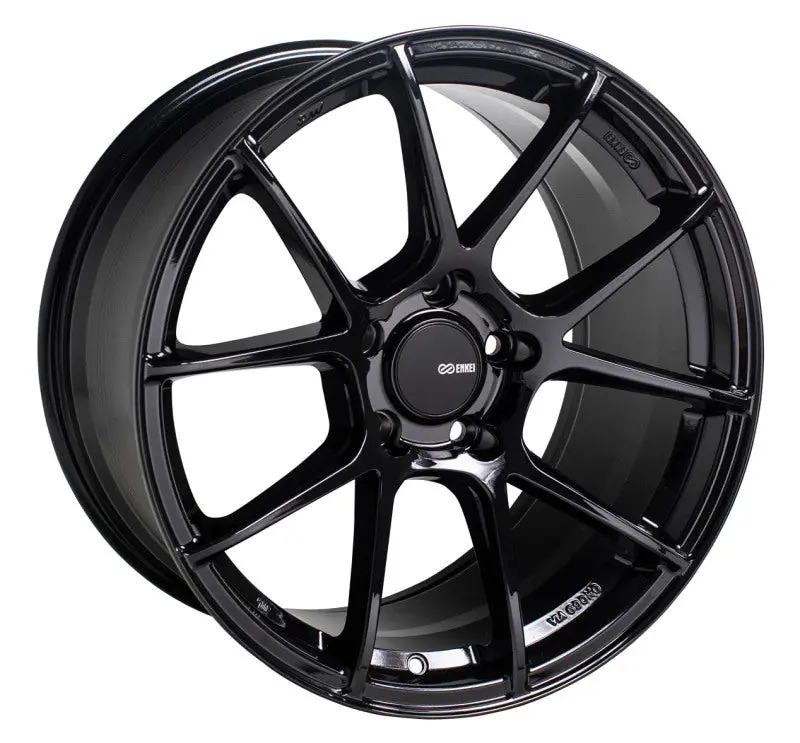 Enkei Ts-V 17X8 5X100 45Mm Offset 72.6Mm Bore Gloss Black Wheel 1
