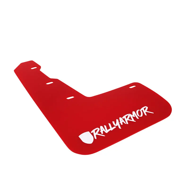 Rally Armor 15-21 Subaru Wrx/Sti Red Mud Flap White Altered Font Logo 1