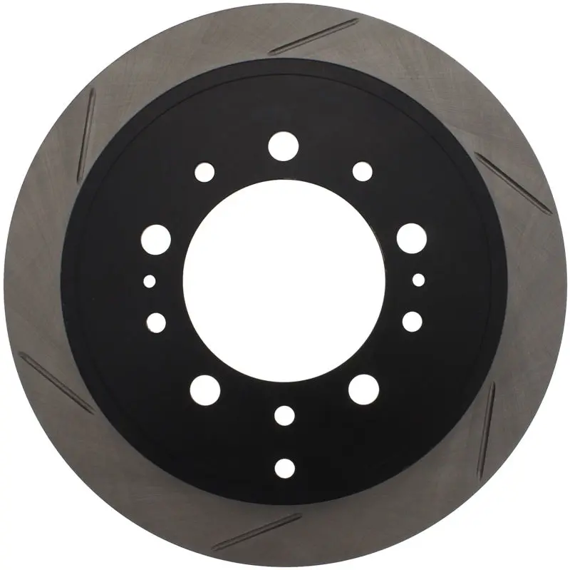 Stoptech Power Slot Slotted Rear Brake Rotor For Lexus Lx450/Lx470/Lx570 (2007–2009) And Toyota Tundra (2008–2009) 1