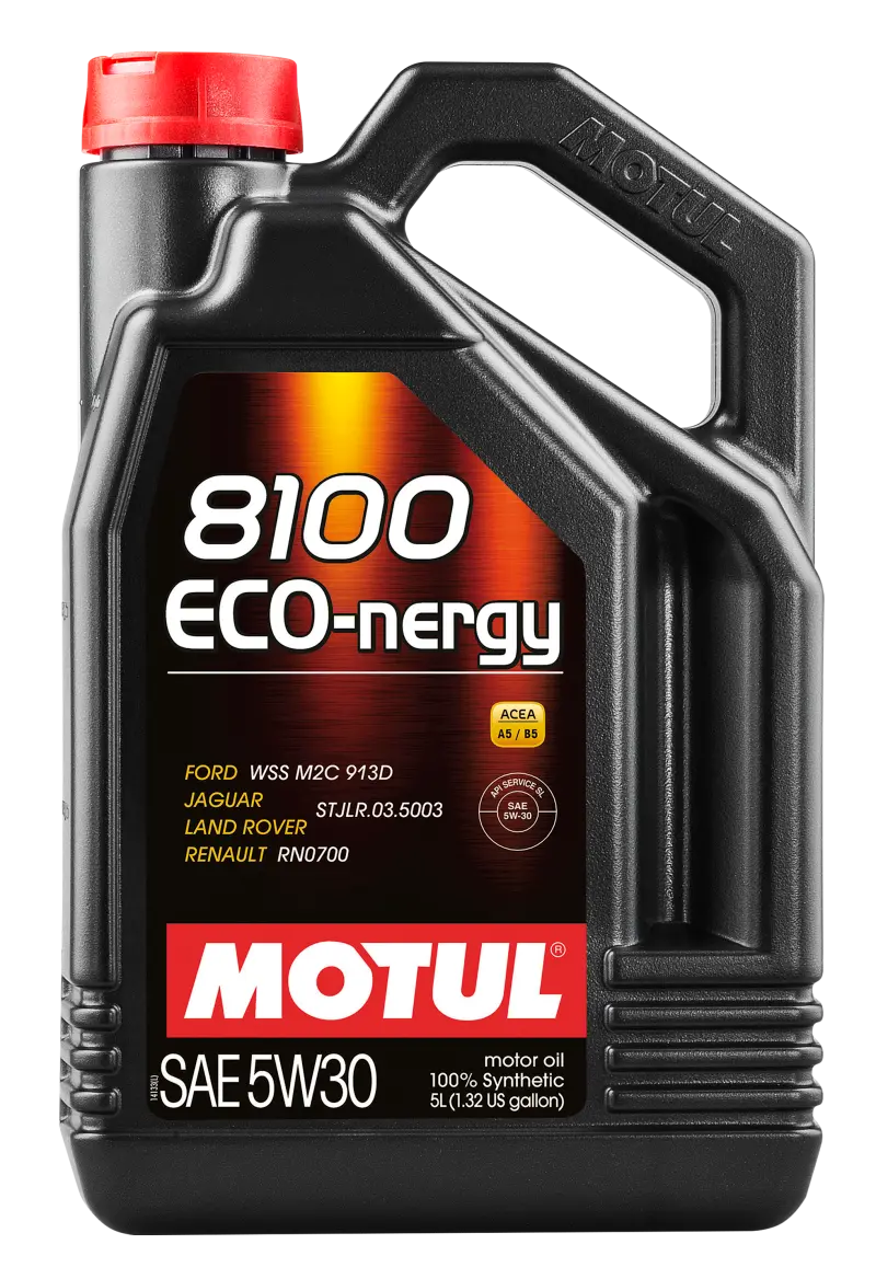 Motul 5L Synthetic Engine Oil 8100 5W30 Eco-Nergy - Ford 913C 2