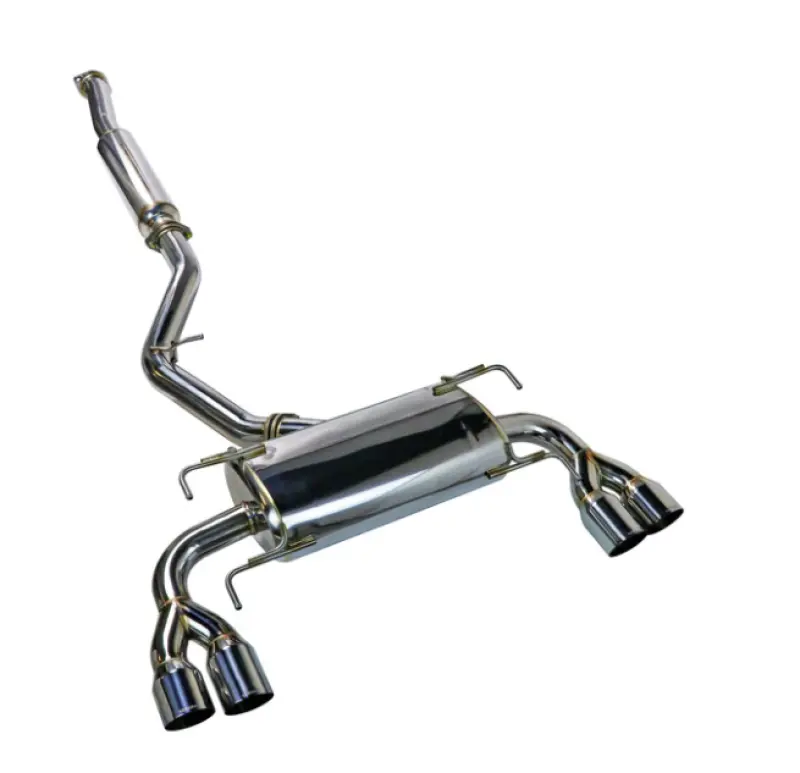 Remark 11-14 Subaru Wrx/Sti Gr Hatch Sports Touring Cat-Back Exhaust - Stainless Quad Tips 1