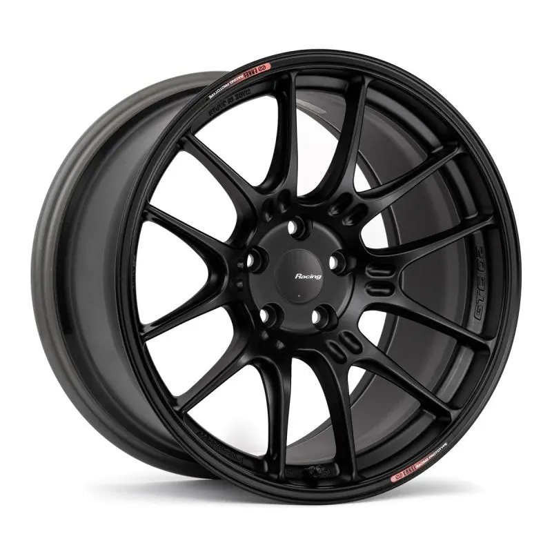 Enkei Gtc02 17X8 4X100 42Mm Offset 66.5Mm Bore Matte Black Wheel 1
